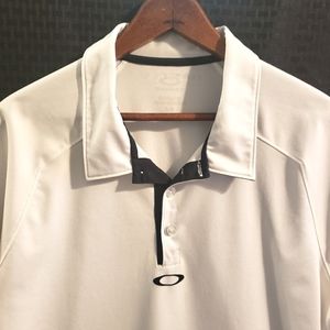 Oakley Men's White Short Sleeve Shirt Regular Fit Size Large